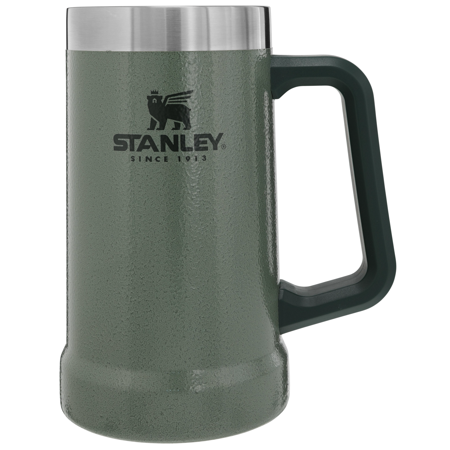 Stanley 1913 Adventure Big Grip Beer Stein 24 OZ in Hammertone Green