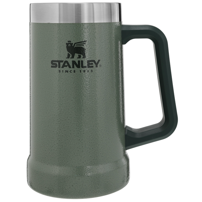 Stanley 1913 Adventure Big Grip Beer Stein 24 OZ in Hammertone Green