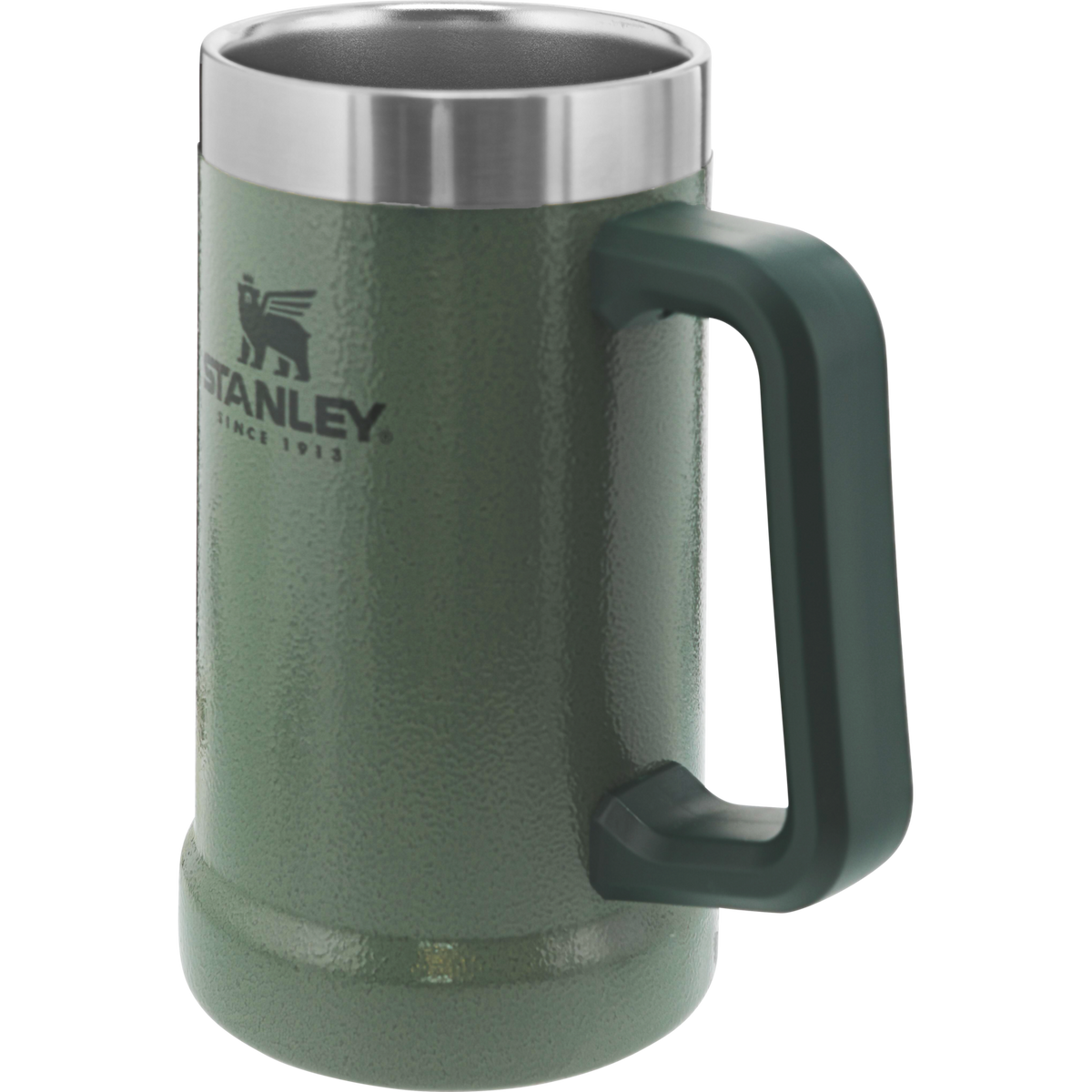Stanley 1913 Adventure Big Grip Beer Stein 24 OZ in Hammertone Green