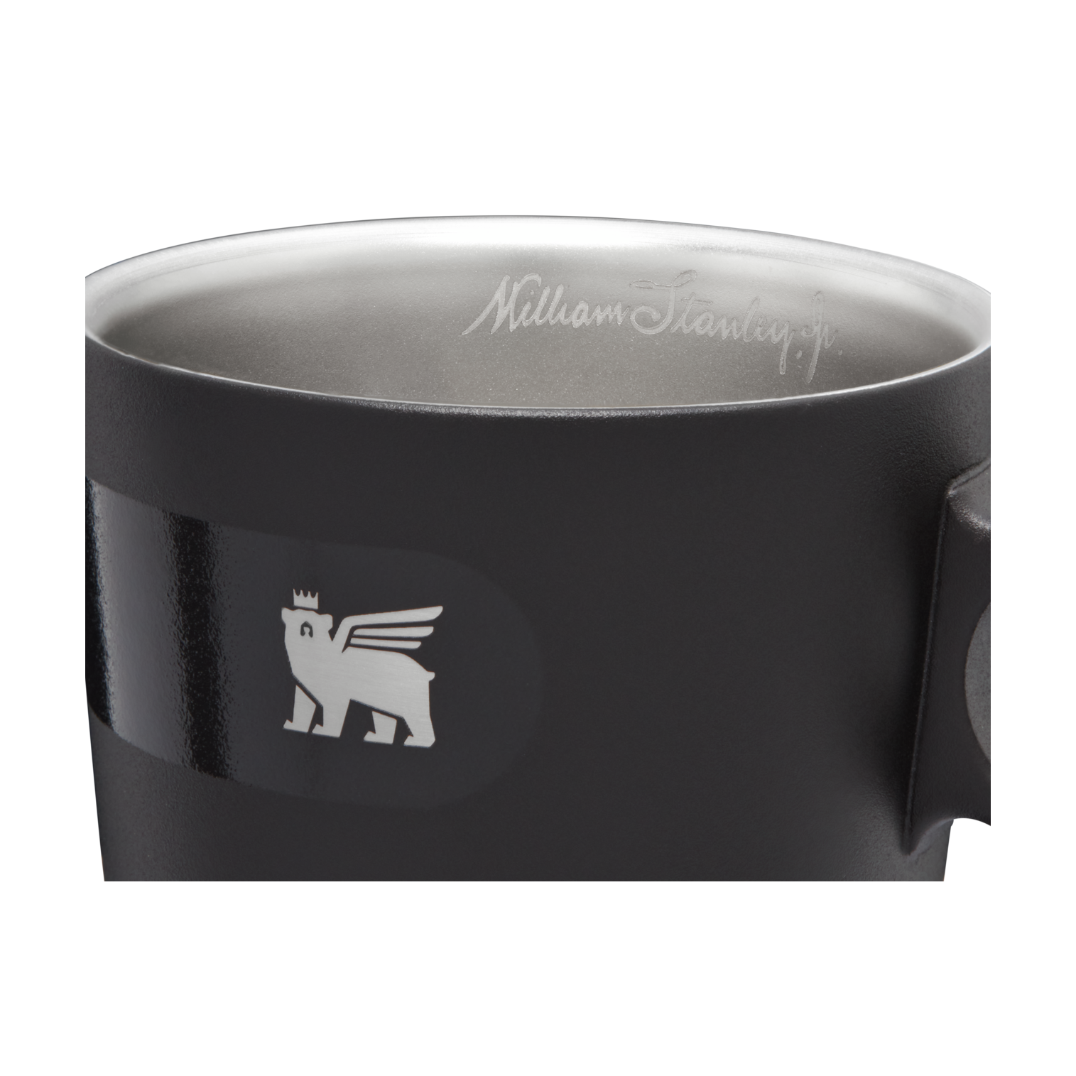 Stanley 10.6 OZ Cafe Latte Cup with Circular Handle in Matte Black