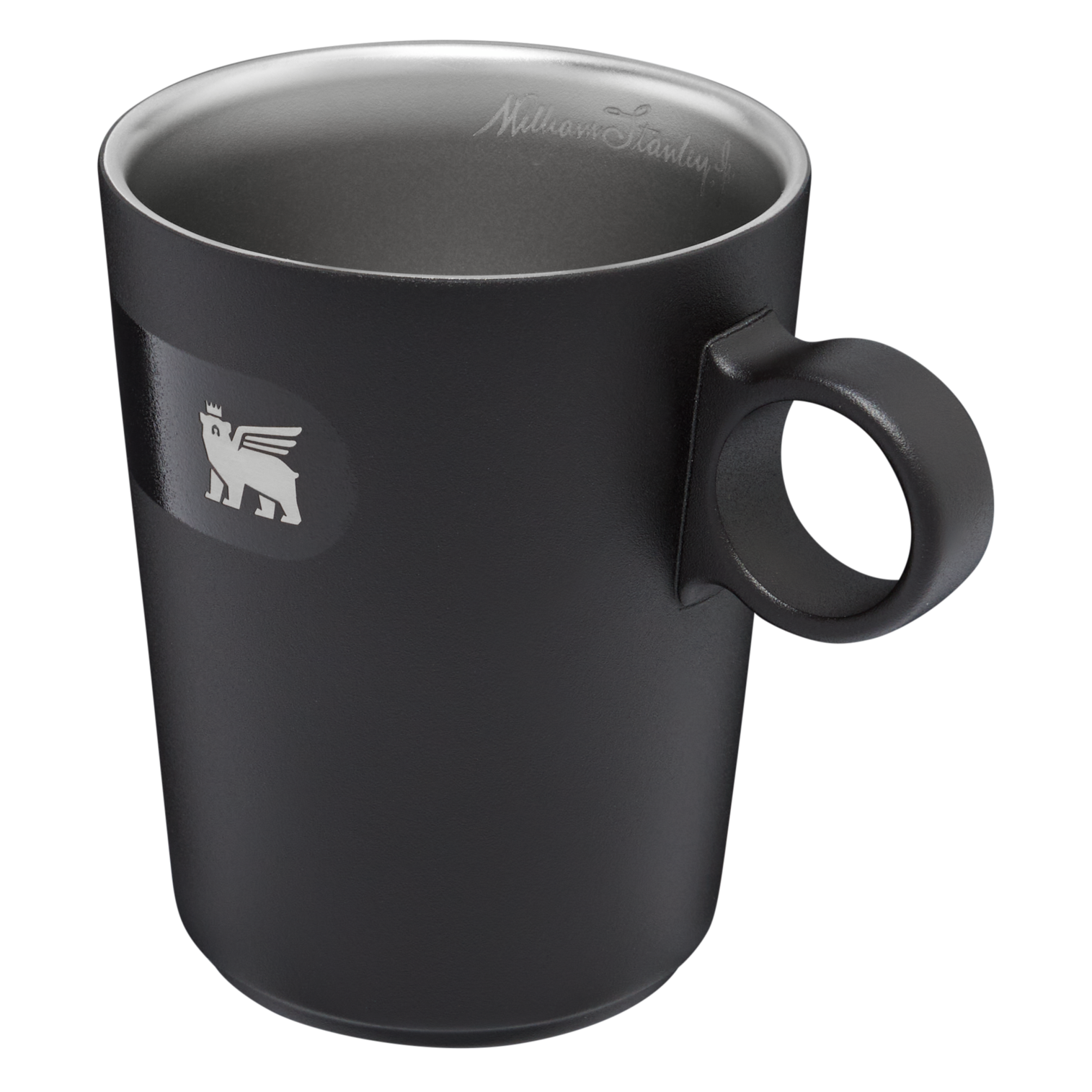 Stanley 10.6 OZ Cafe Latte Cup with Circular Handle in Matte Black