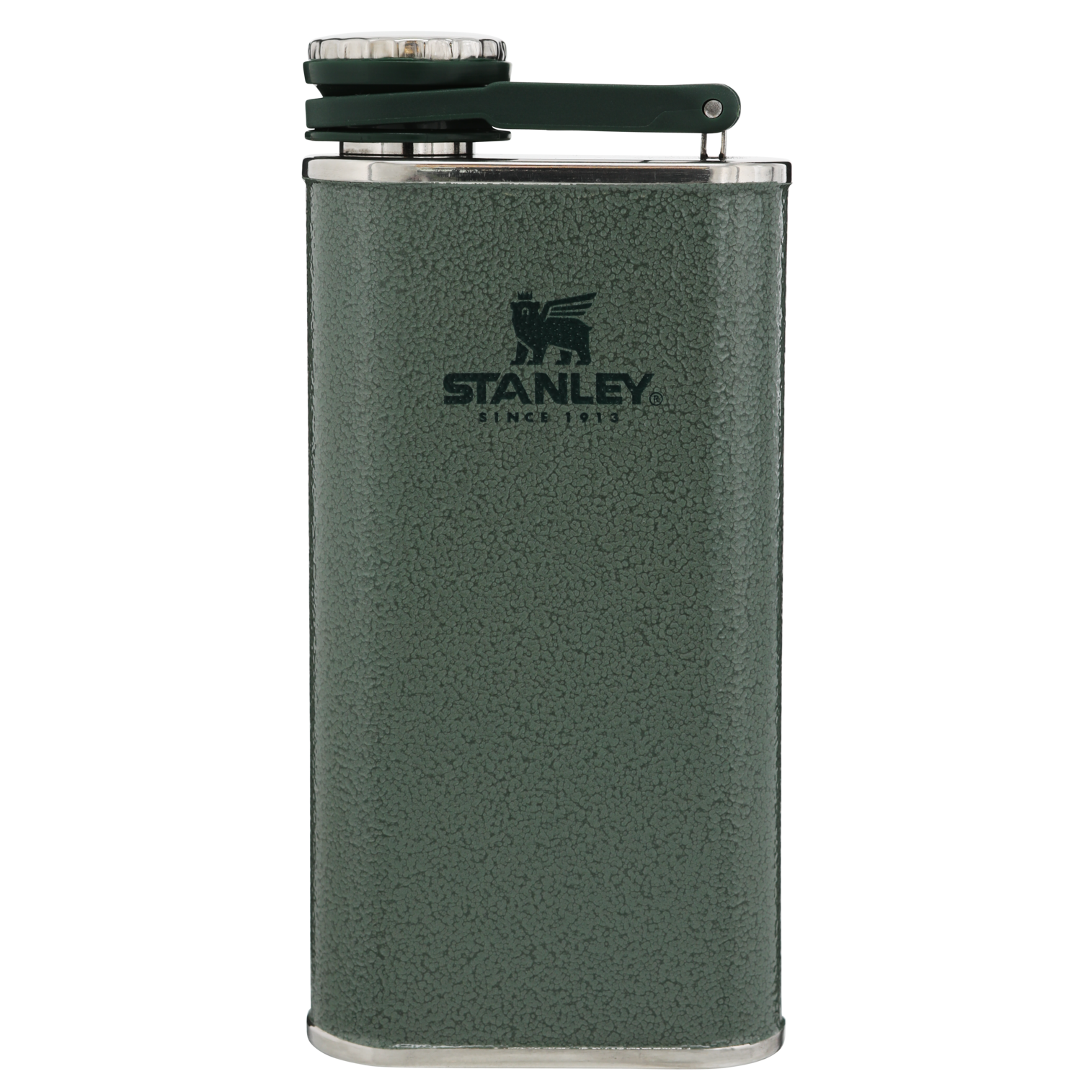 Stanley 1913 Classic Easy Fill Wide Mouth Flask 8 OZ in Hammertone Green