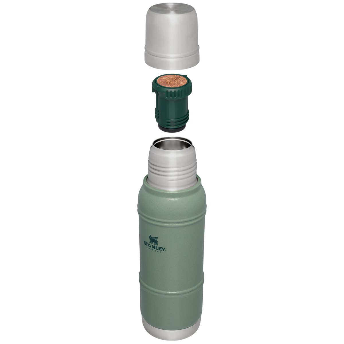 Stanley 1913 Artisan Thermal Bottle 1.1QT in Hammertone Green
