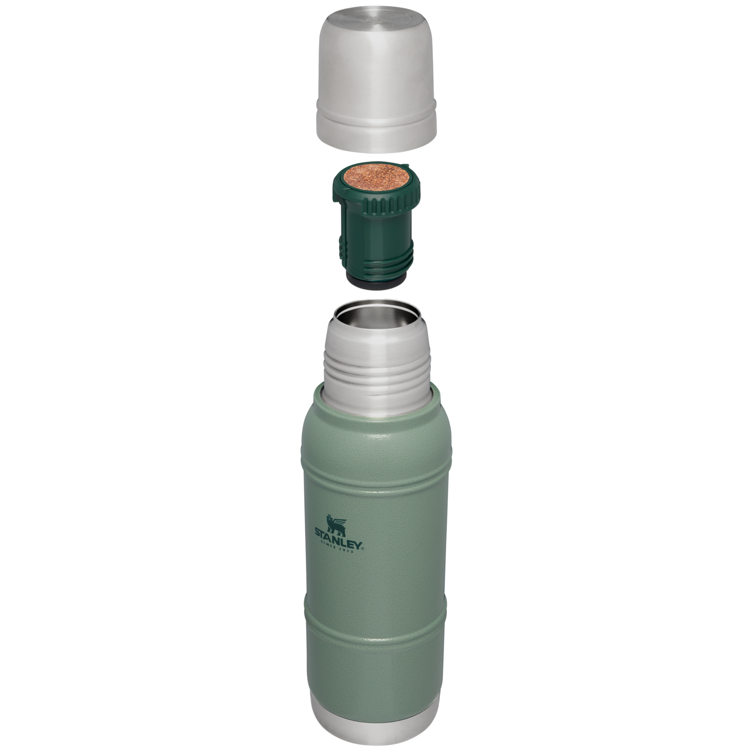 Stanley 1.1 Qt Artisan Thermal Bottle in Hammertone Green