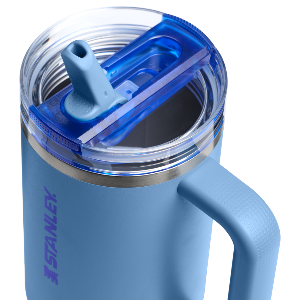 Stanley 1913 The Quencher ProTour Flip Straw Tumbler 40 OZ in Blue Sky | Lid Detailed View