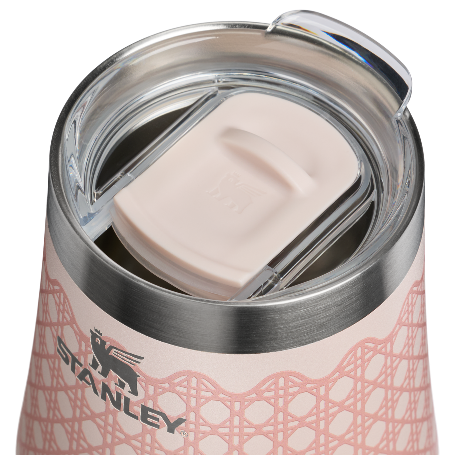 Stanley 1913 The Reserve Wine Tumbler 11 OZ in Rose Quartz Rattan | View 2