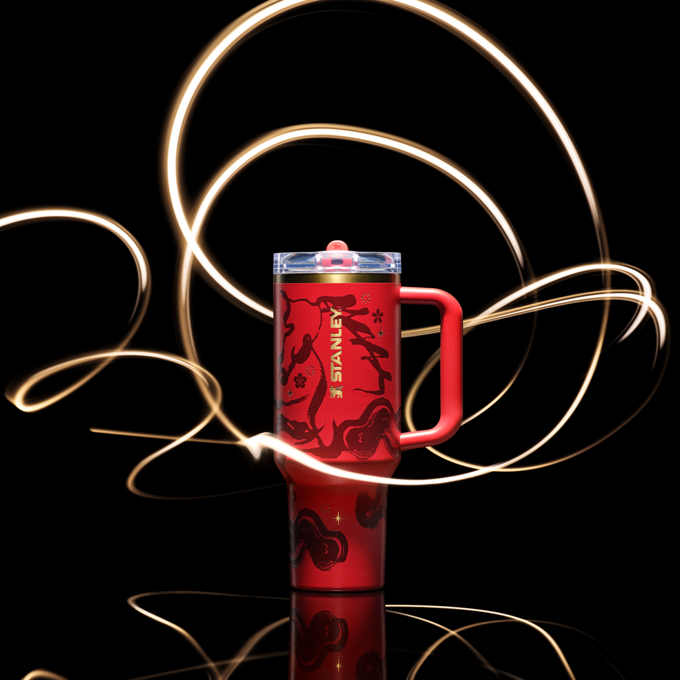Stanley 1913 The Lunar New Year Quencher® ProTour Flip Straw Tumbler 30 OZ in Red Stallion | View 3