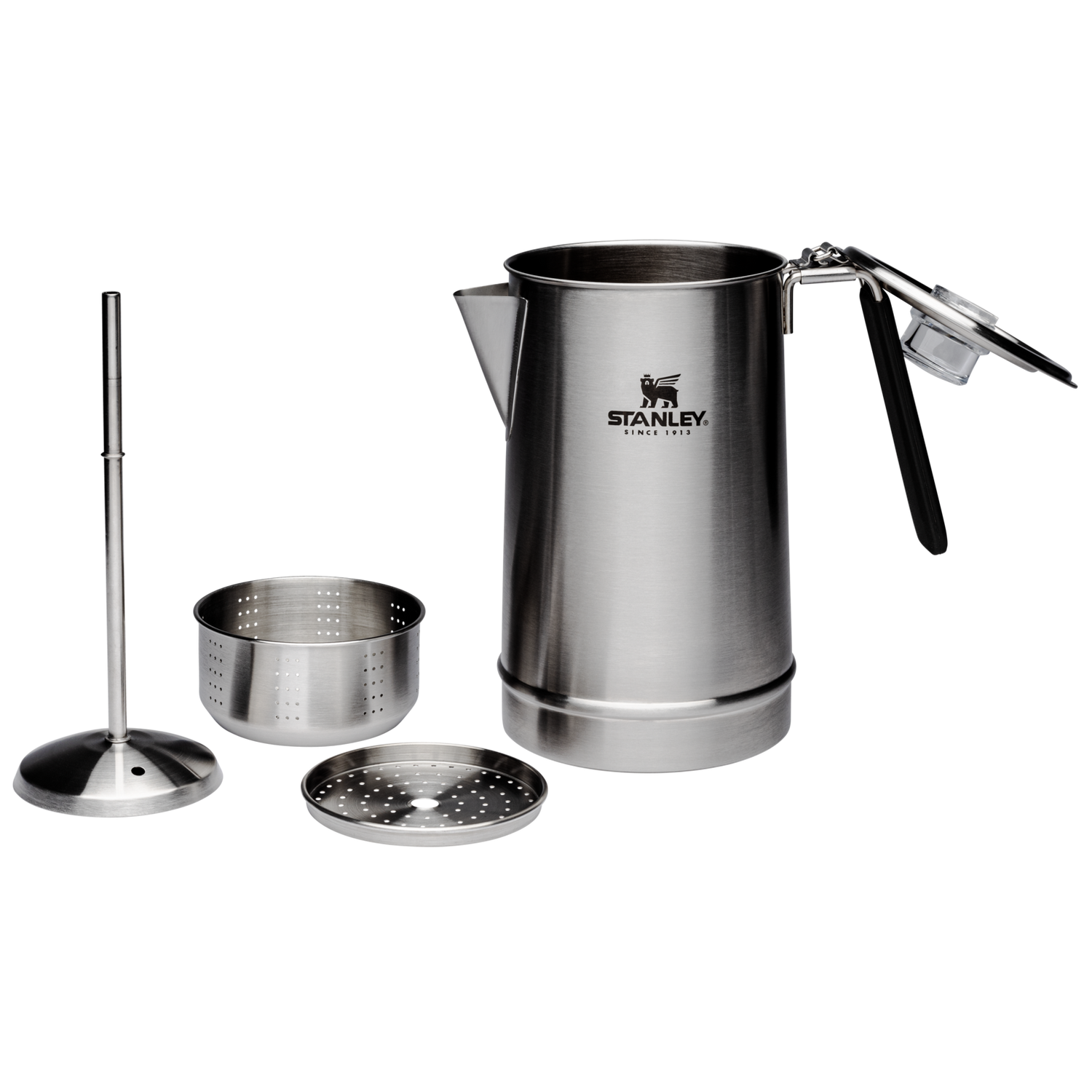 Stanley 1913 The Hold Tight Percolator1.1 QT in Stainless | View 2