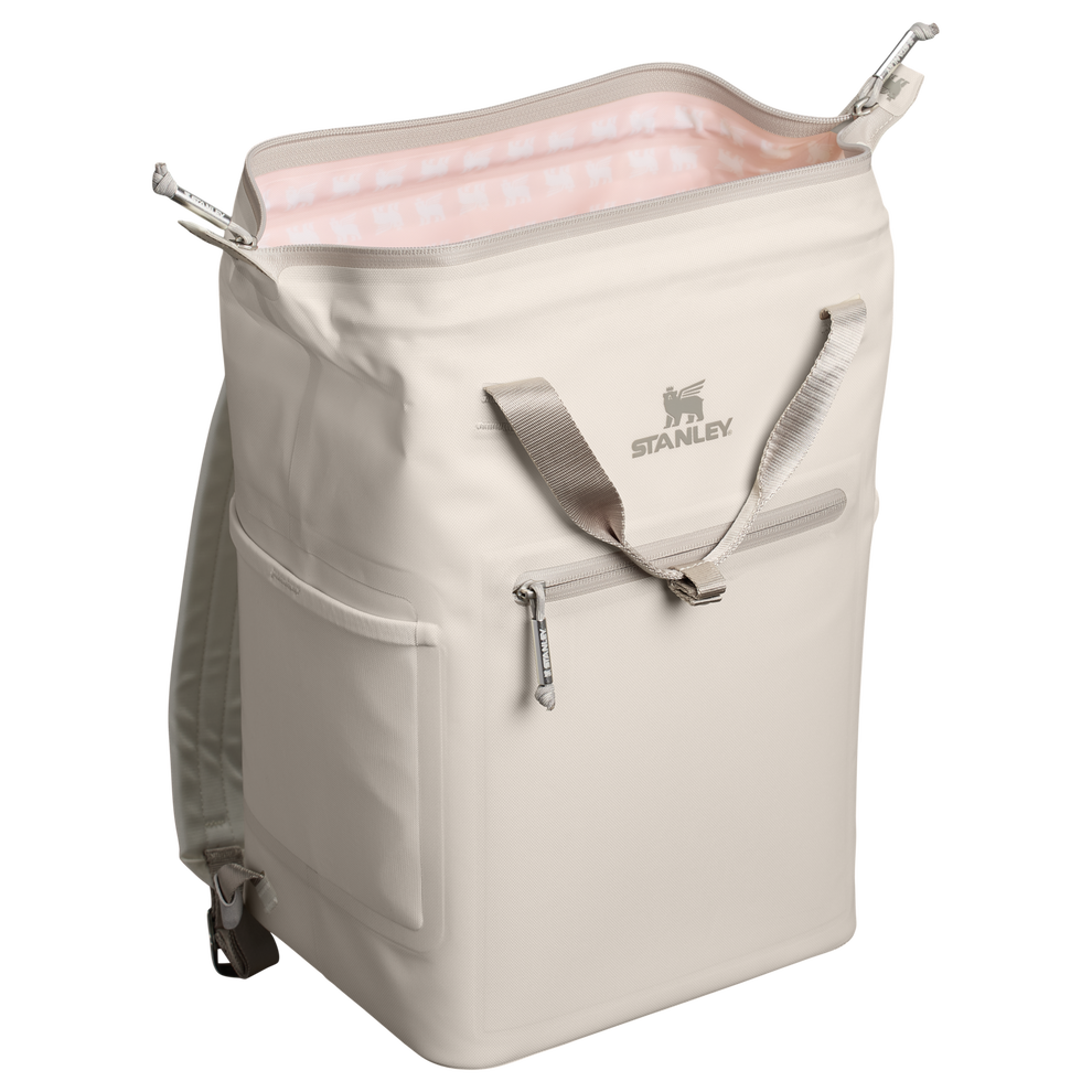 Stanley 1913 The All Day Madeleine Mini Cooler Backpack 20 Can 14 QT 13.2 L in Cream