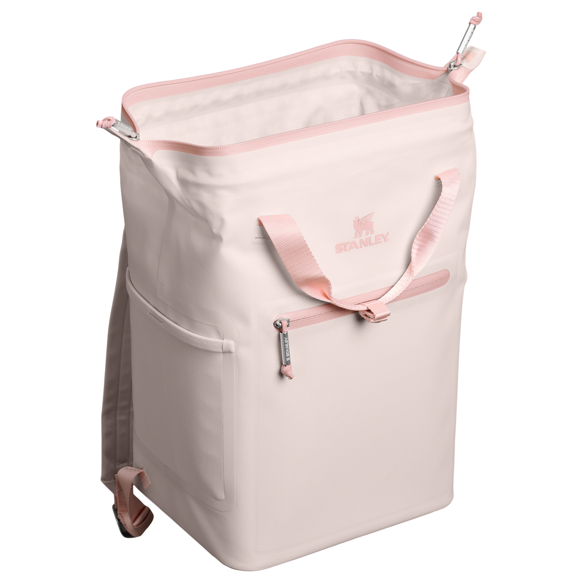 Stanley 14 QT All Day Madeleine Midi Soft Sided Cooler Backpack In Rose Quartz Pink