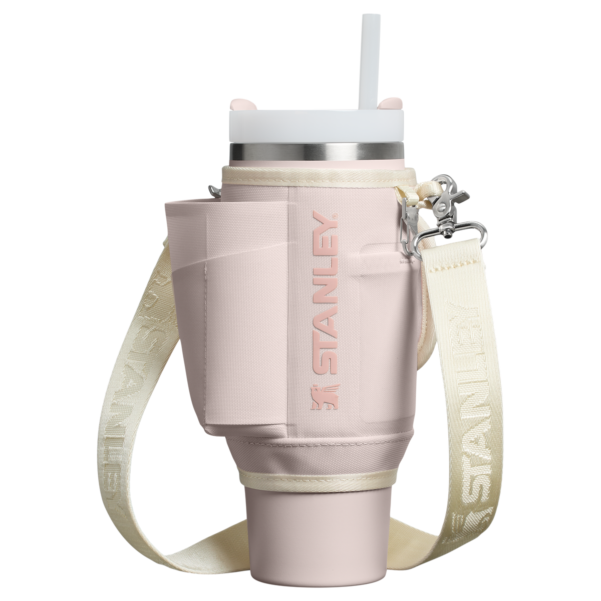 Stanley 1913 The All Day 30 OZ Quencher Carry-All in Rose Quartz / One Size