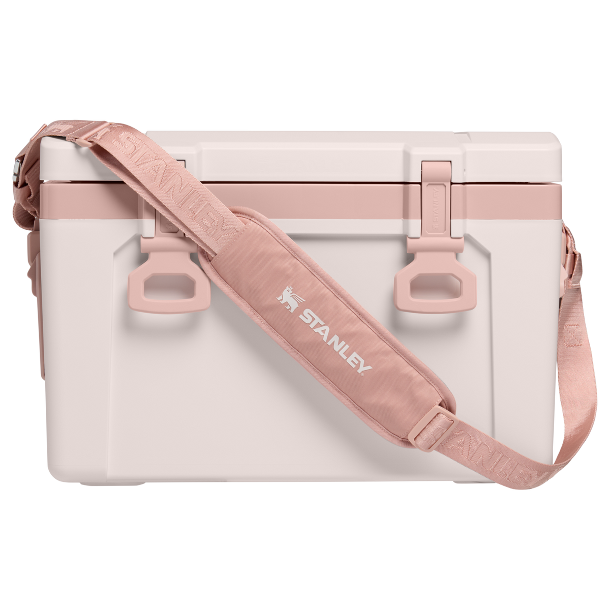 Stanley 1913 The Easy Carry Outdoor Cooler + Strap 24 QT in Rose Quartz | Front View