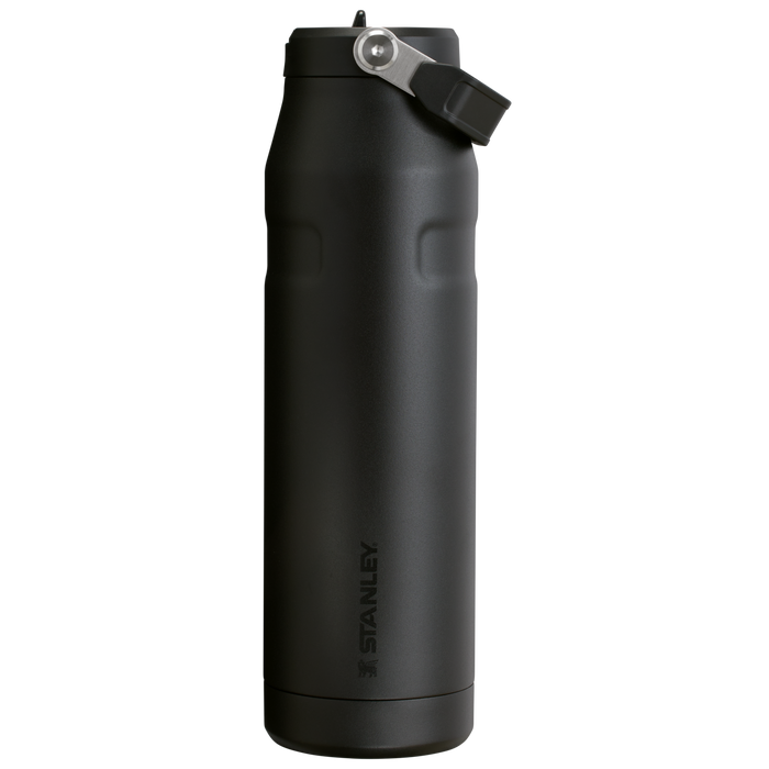 Stanley 1913 The IceFlow™ Bottle with Flip Straw Lid 36 OZ in Black 2.0 | Front View