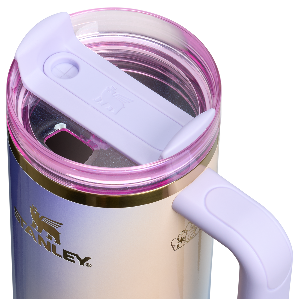 Stanley 1913 The Wicked for Good Quencher® H2.0 FlowState™ Tumbler 30 OZ in Glinda For Good | Lid Detailed View