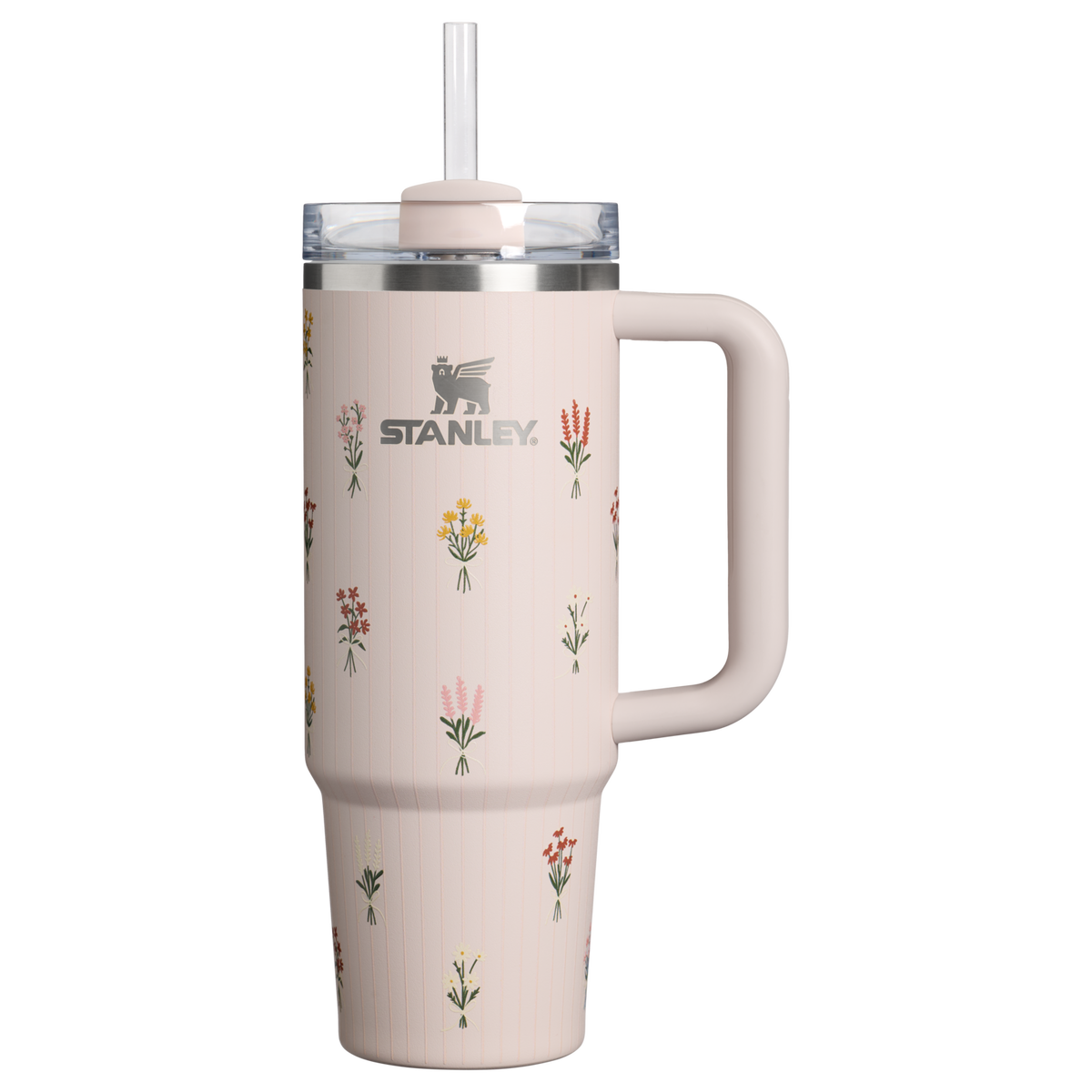Stanley 1913 The Quencher H2.0 Flowstate™ Tumbler 30 OZ in Rose Quartz Bouquets