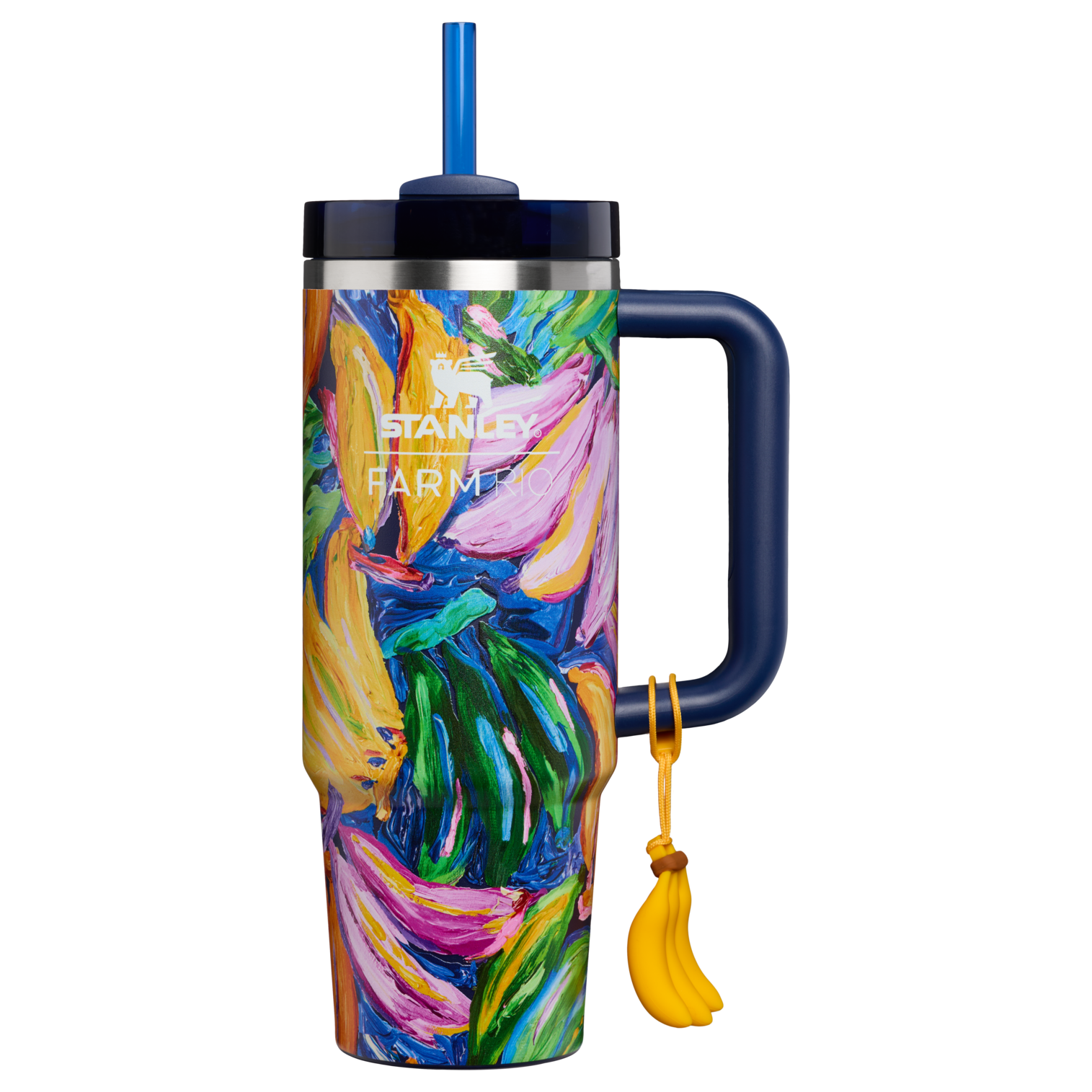 Stanley 1913 Stanley 1913 x FARM Rio Quencher® H2.0 Flowstate™ Tumbler 30 OZ in Farm Rio Painted Bananas | Front View