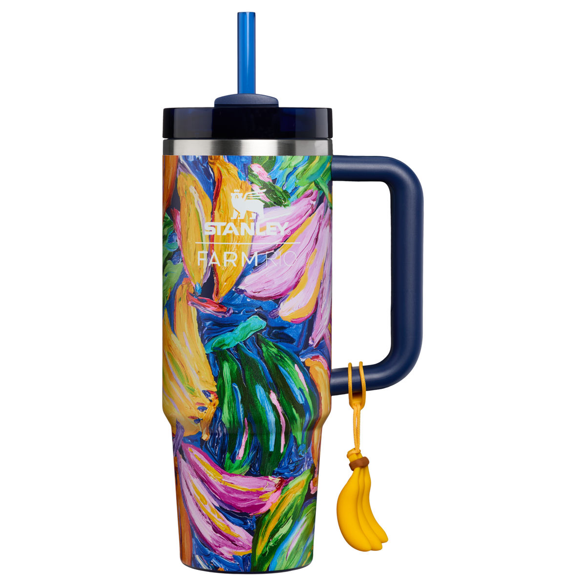 Stanley 1913 Stanley 1913 x FARM Rio Quencher® H2.0 Flowstate™ Tumbler 30 OZ in Farm Rio Painted Bananas | Front View