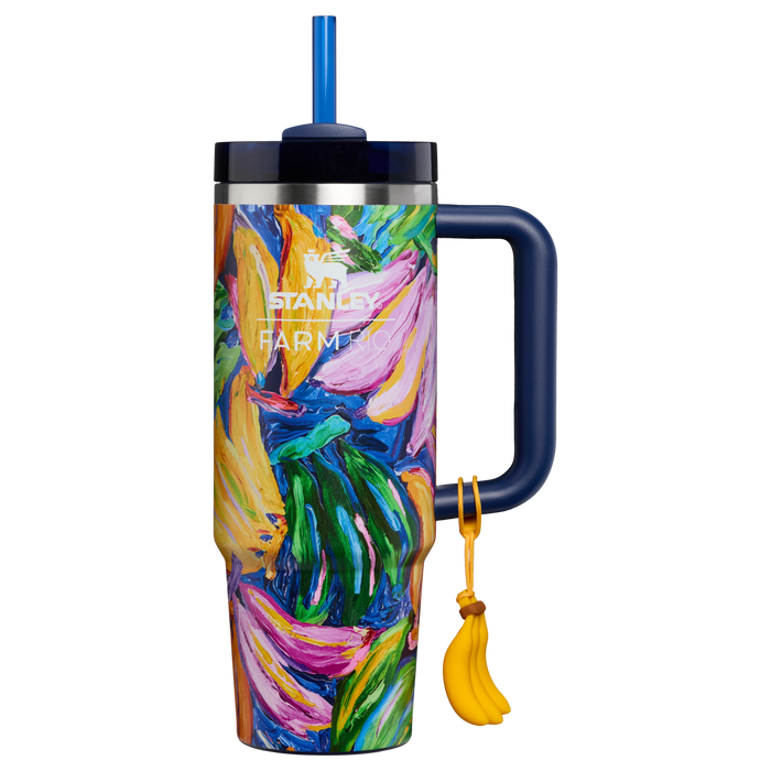 Stanley 1913 Stanley 1913 x FARM Rio Quencher® H2.0 Flowstate™ Tumbler 30 OZ in Farm Rio Painted Bananas | Front View