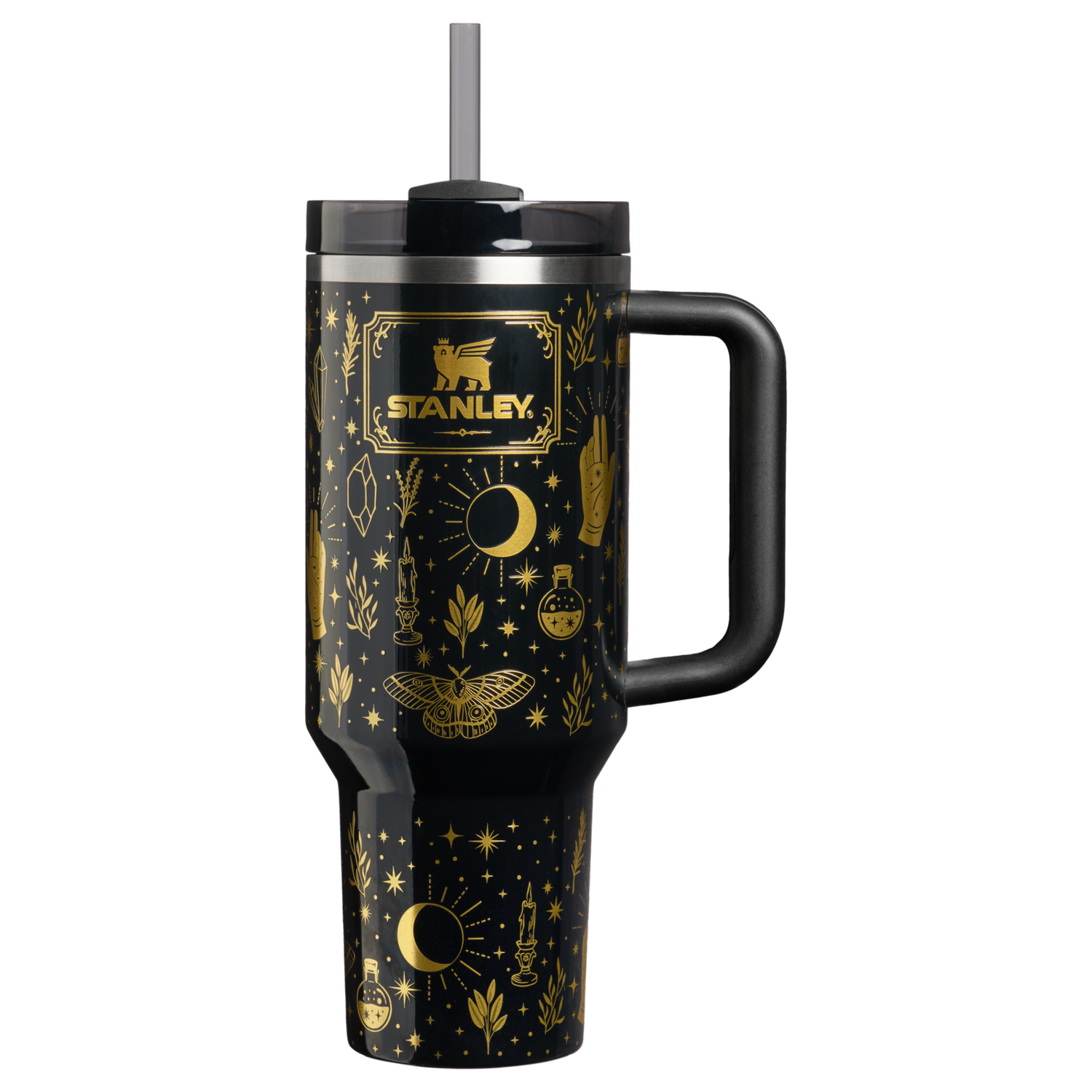 Stanley 1913 Halloween Quencher® H2.0 Flowstate™ Tumbler | 40 OZ in Black Magic | Front View