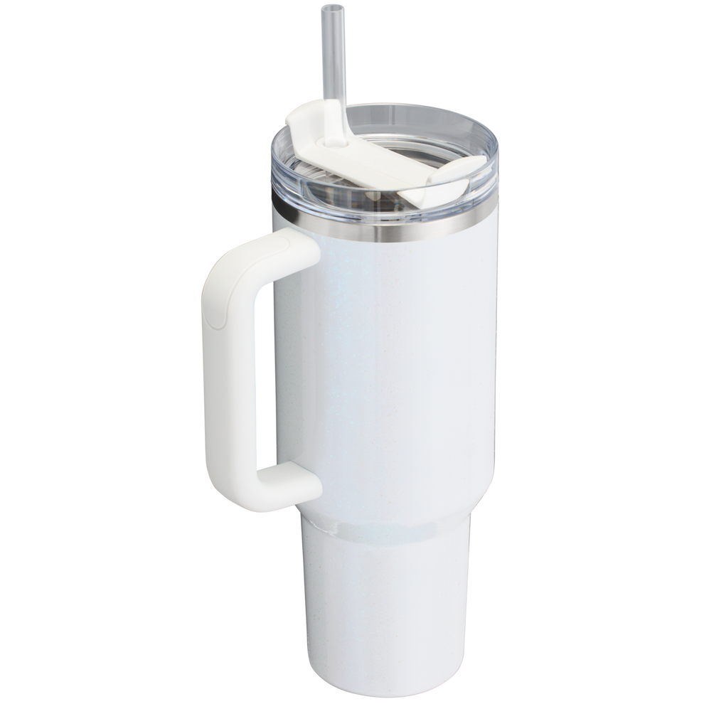 Stanley 1913 The Quencher H2.0 Flowstate™ Tumbler 40 OZ in Pearl | Back View