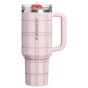 Swatch for Stanley 1913 The Quencher® ProTour Flip Straw Tumbler 40 OZ in Blossom Plaid | Front View