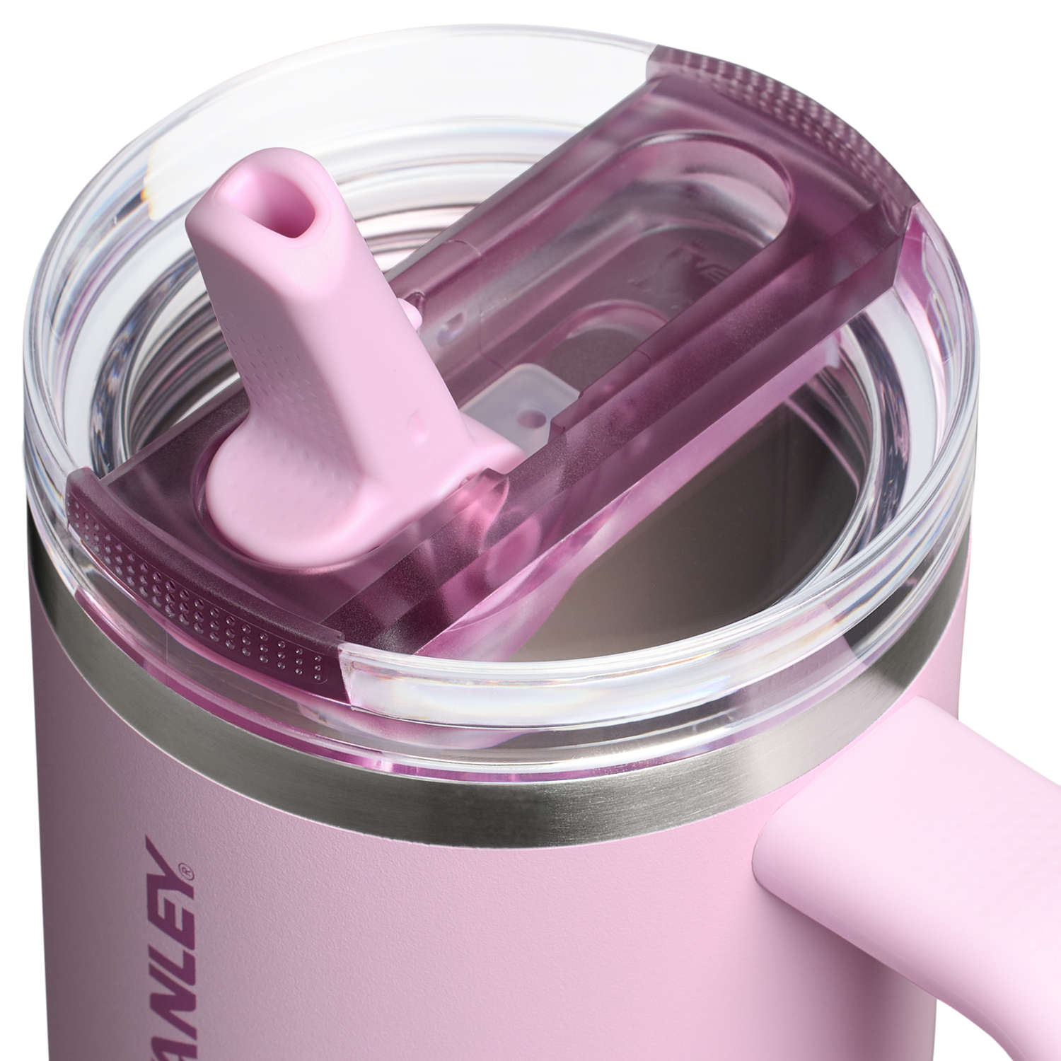 Stanley 1913 The Quencher ProTour Flip Straw Tumbler 20 OZ in Cherry Blossom | Lid Detailed View