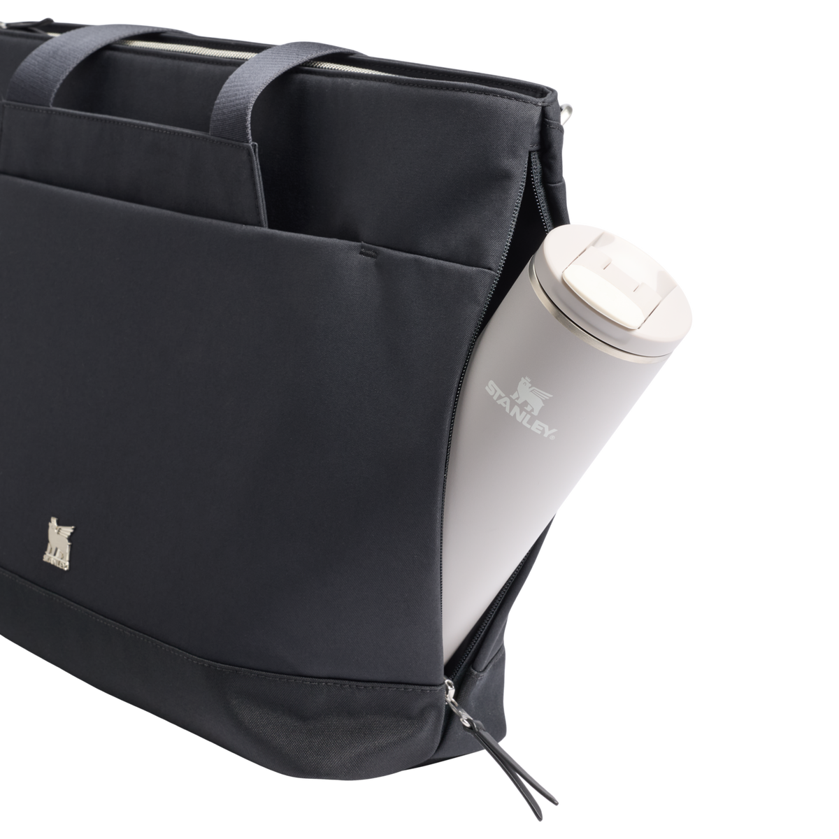 Stanley 1913 The Standby Tote  21.8 QT in Black | Pocket View