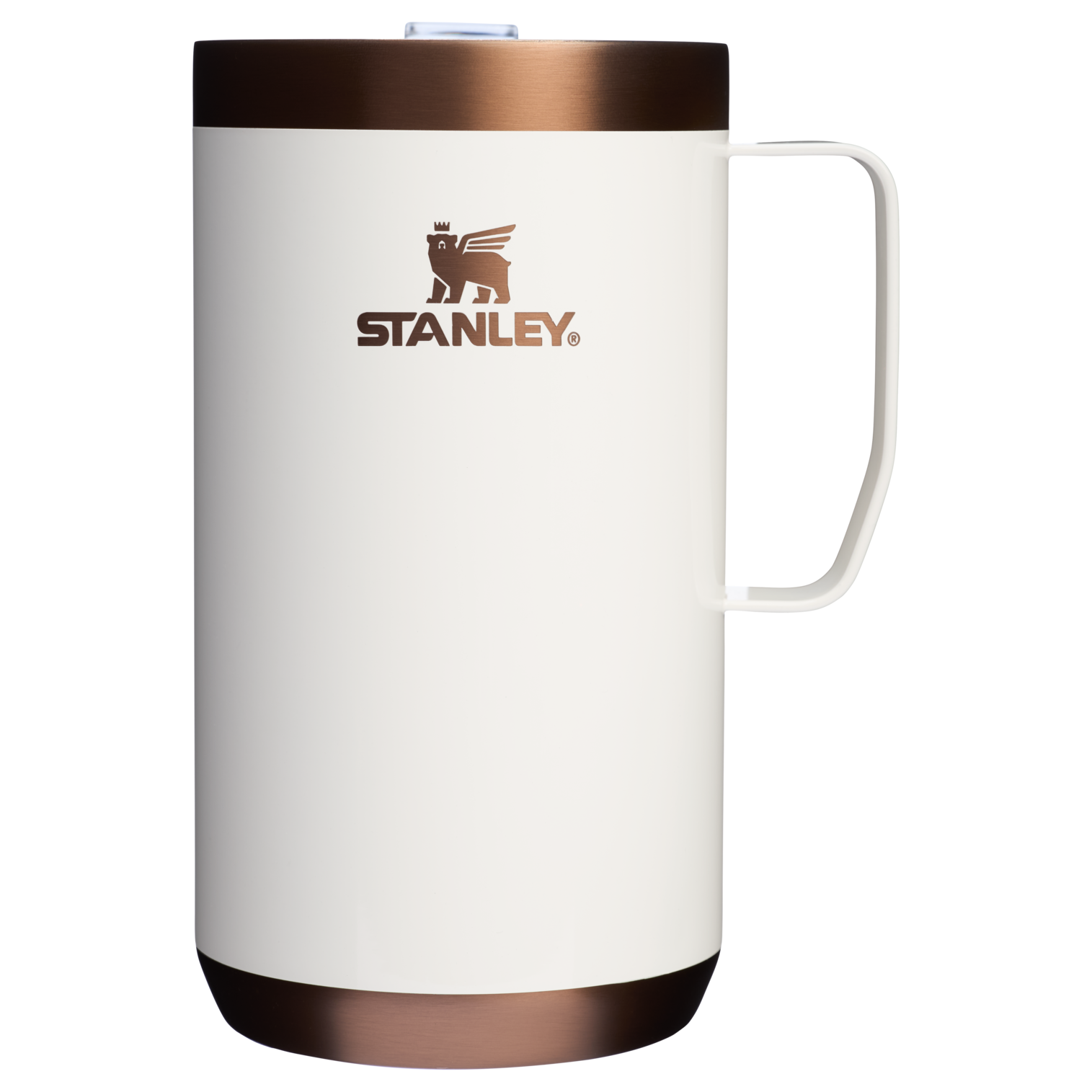 Stanley 1913 The Holiday Stay-Hot Camp Mug 24 OZ in Gilded Marshmallow