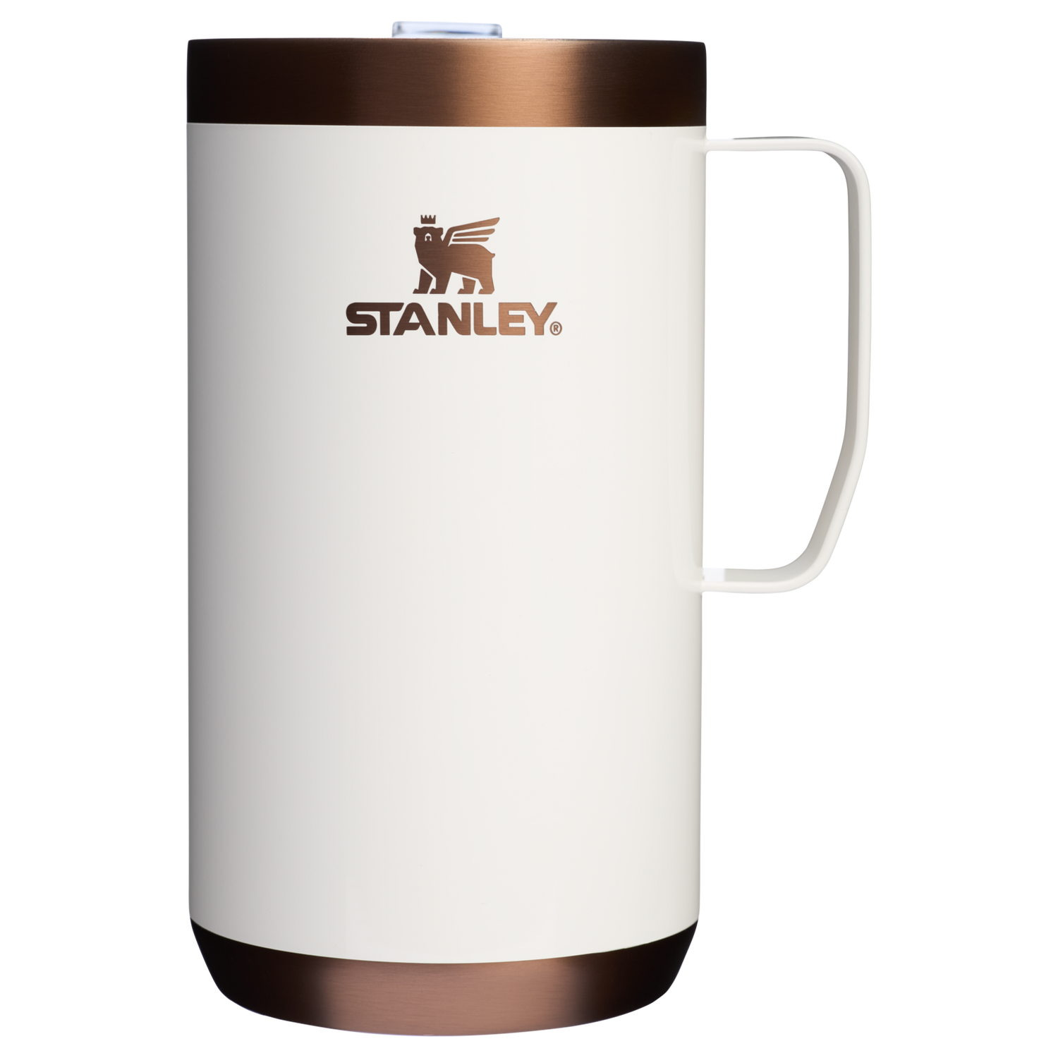Stanley 1913 The Holiday Stay-Hot Camp Mug 24 OZ in Gilded Marshmallow | View 1