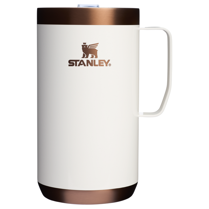 Stanley 1913 The Holiday Stay-Hot Camp Mug 24 OZ in Gilded Marshmallow