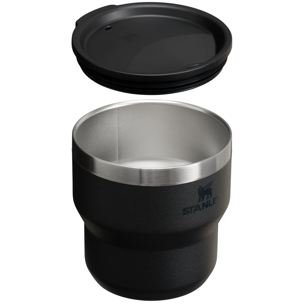 Stanley 1913 The Stay-Hot Stacking Cup 10 OZ in Black 2.0 | Cross Section View