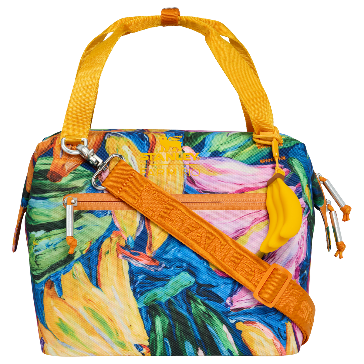 Stanley 1913 Stanley 1913 x FARM Rio All Day Julienne Mini Cooler 7.4 QT in Farm Rio Painted Bananas | Front View
