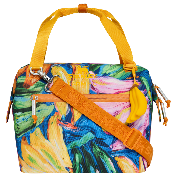 Stanley 1913 Stanley 1913 x FARM Rio All Day Julienne Mini Cooler 7.4 QT in Farm Rio Painted Bananas | Front View
