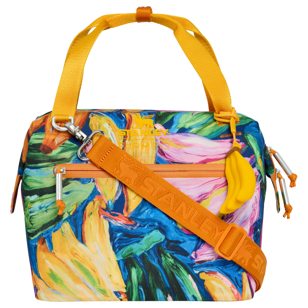 Stanley 1913 Stanley 1913 x FARM Rio All Day Julienne Mini Cooler 7.4 QT in Farm Rio Painted Bananas | Front View