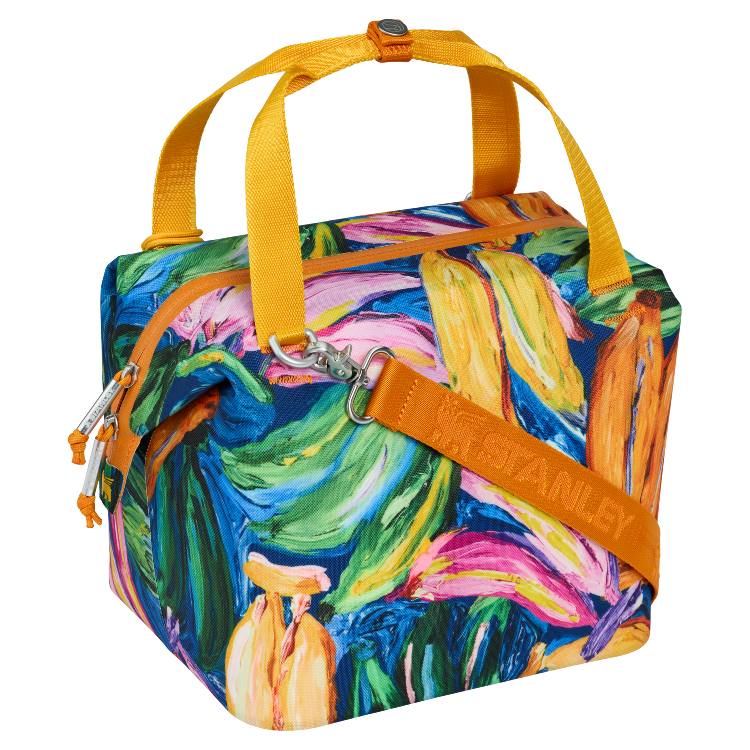 Stanley 1913 Stanley 1913 x FARM Rio All Day Julienne Mini Cooler 7.4 QT in Farm Rio Painted Bananas | Back View