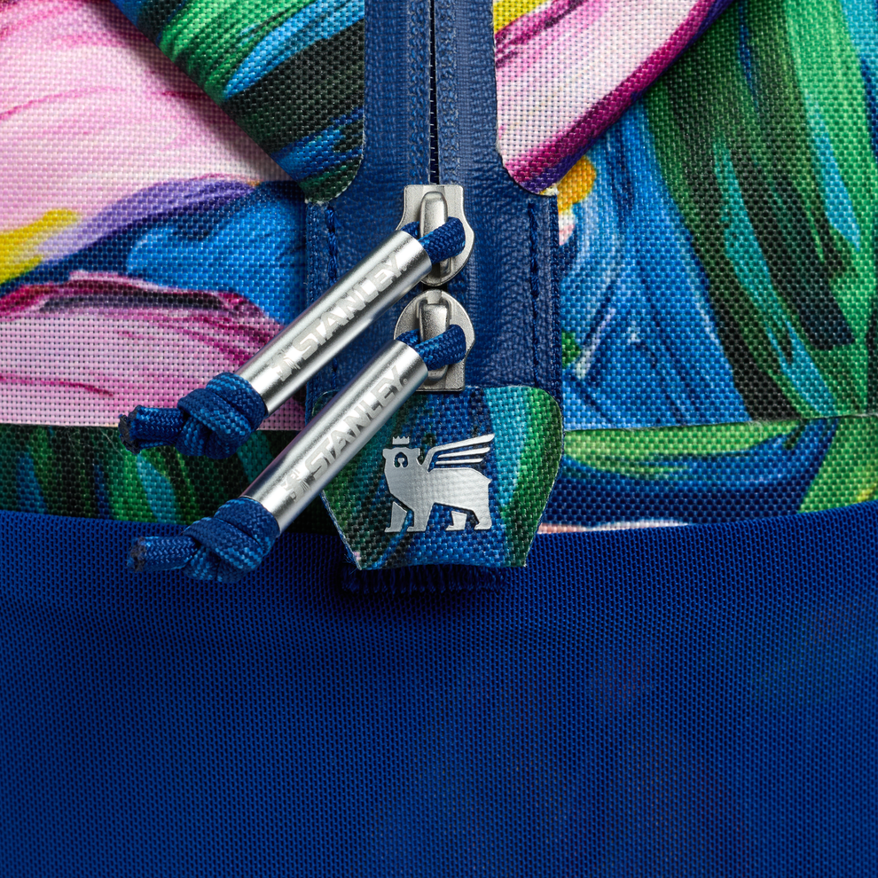 Stanley 1913 Stanley 1913 x FARM Rio All Day Madeleine Mini Cooler Backpack 14 QT in Farm Rio Painted Bananas | Back Detailed View