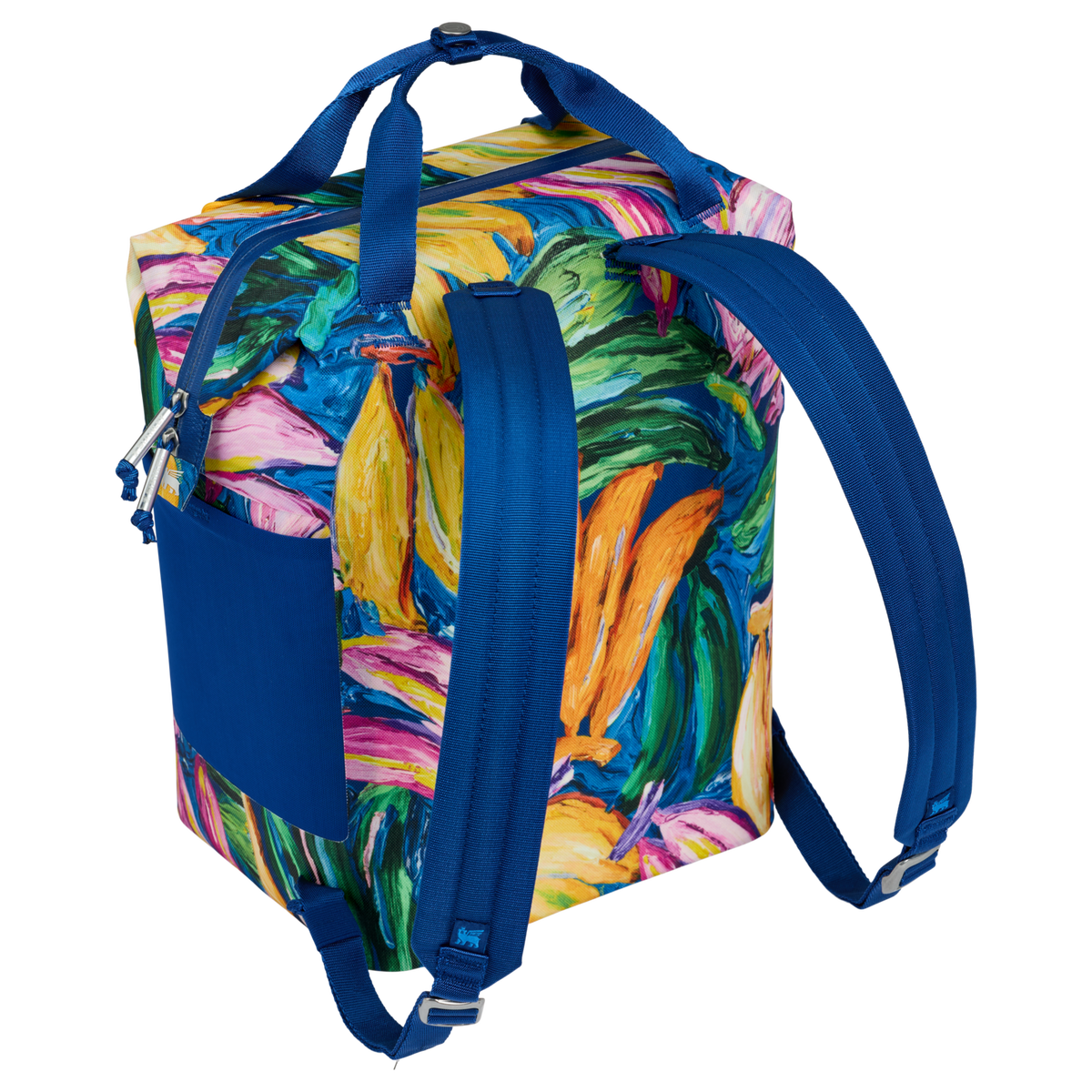 Stanley 1913 Stanley 1913 x FARM Rio All Day Madeleine Mini Cooler Backpack 14 QT in Farm Rio Painted Bananas | Front Back View