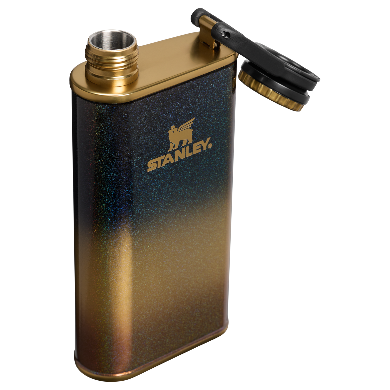 Stanley 1913 The Easy Fill Flask 8 OZ in Black Honey | View 2