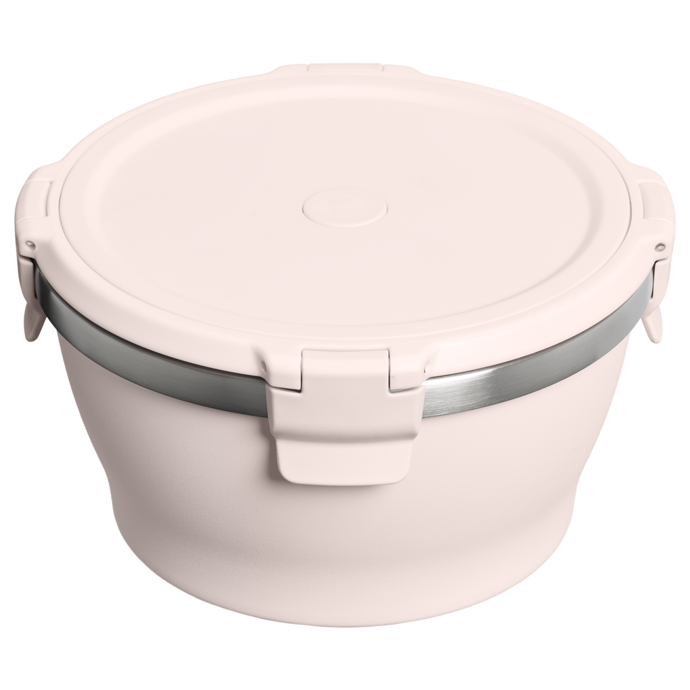 Stanley 1913 The Fresh-To-Table Leakproof Bowl 1 QT in Rose Quartz | Back View