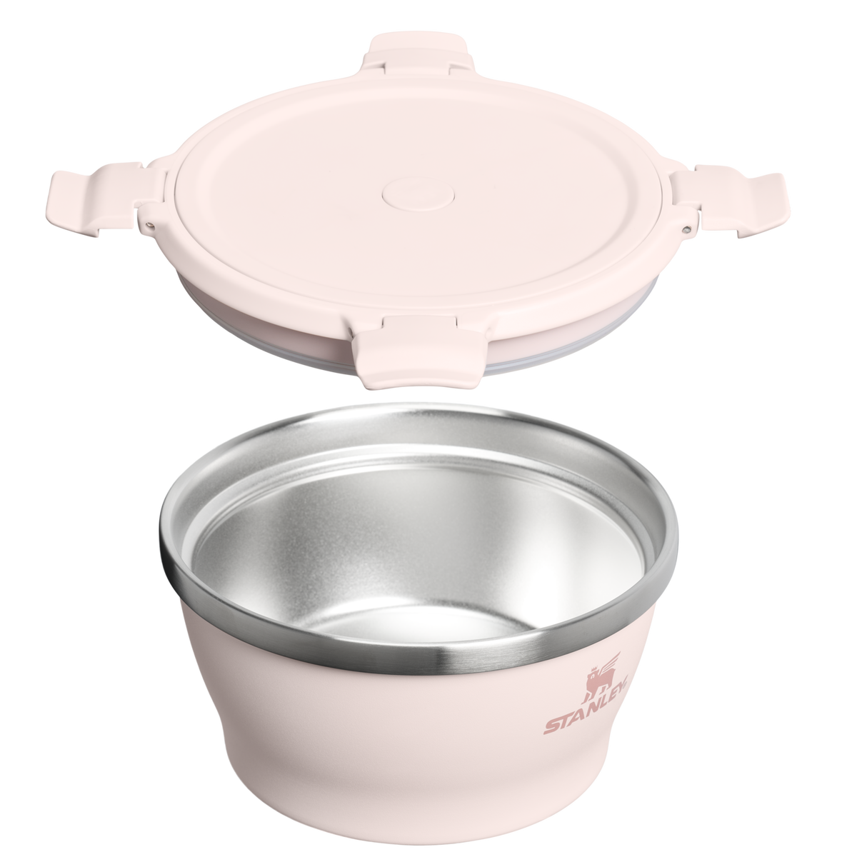 Stanley 1913 The Fresh-To-Table Leakproof Bowl 1 QT in Rose Quartz | Cross Section View