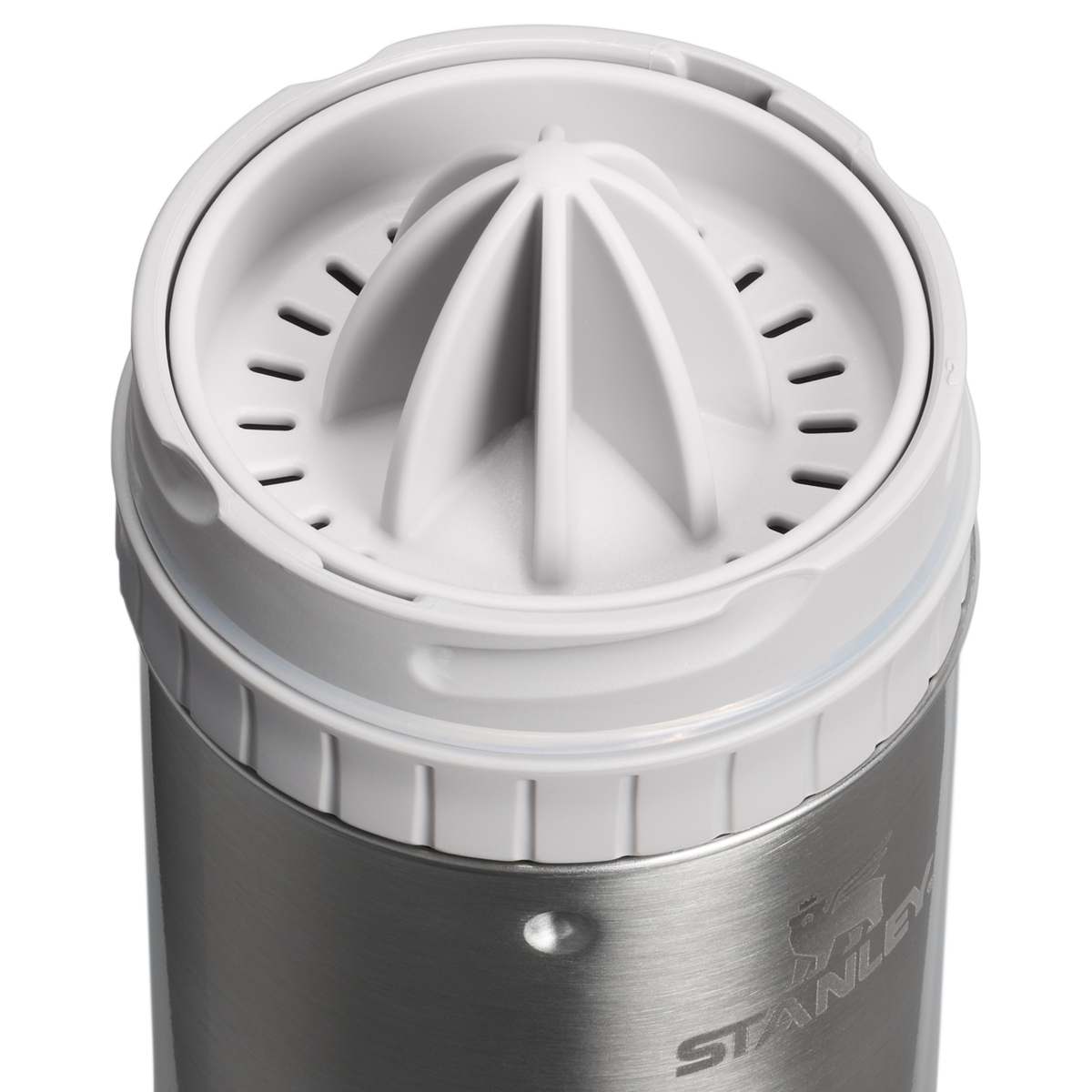Stanley 1913 Adventure Happy Hour Cocktail Shaker Set in Stainless Steel Ash | Detailed View