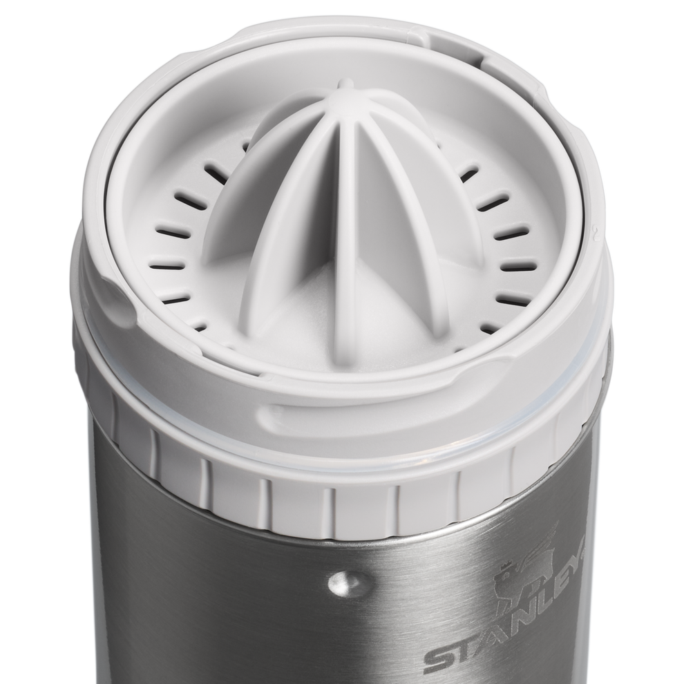 Stanley 1913 Adventure Happy Hour Cocktail Shaker Set in Stainless Steel Ash | Detailed View