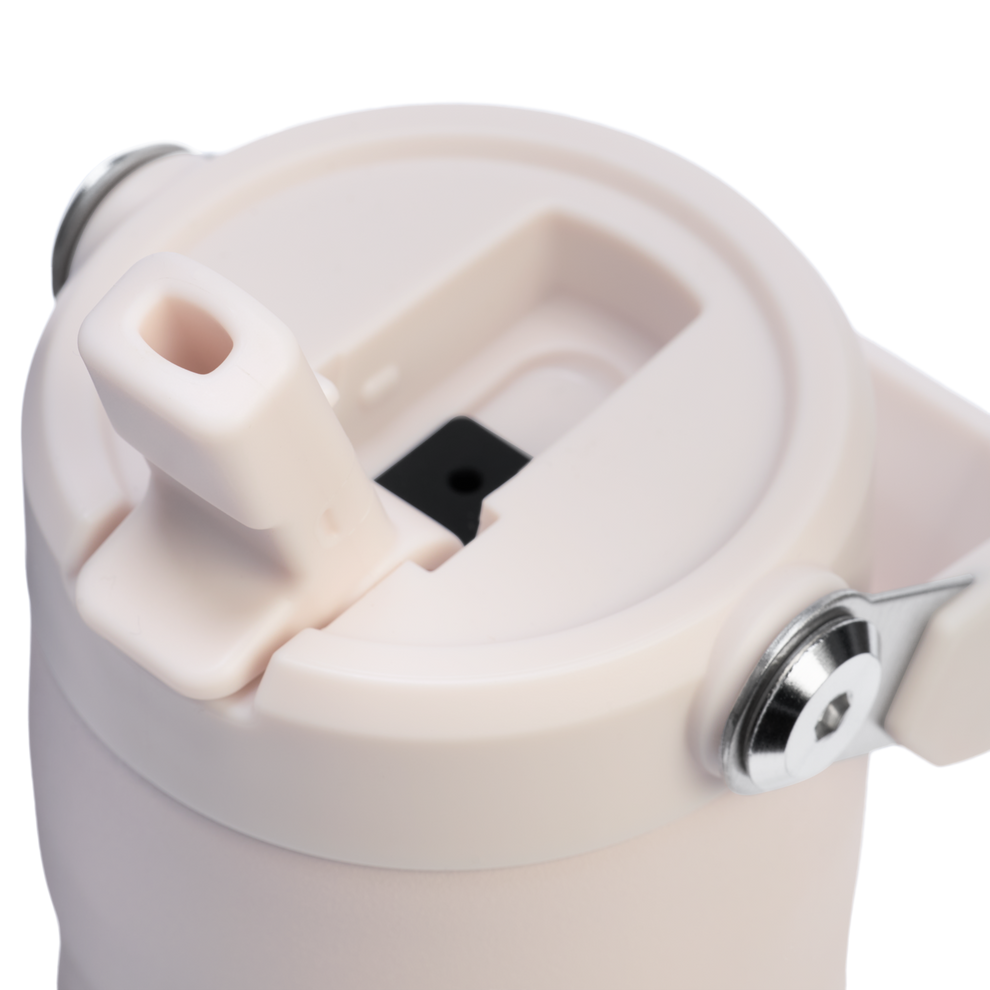 Stanley 1913 The IceFlow™ Bottle with Flip Straw Lid 16 OZ in Rose Quartz | Lid Detailed View