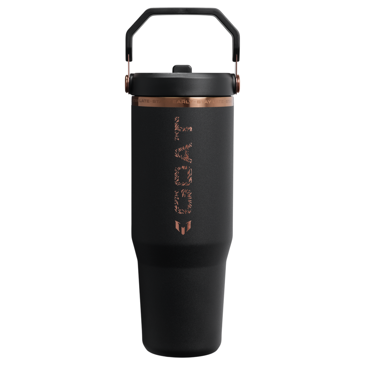 Stanley 1913 The Messi x Stanley  IceFlow™ Flip Straw Tumbler 30 OZ in Messi GOAT Black
