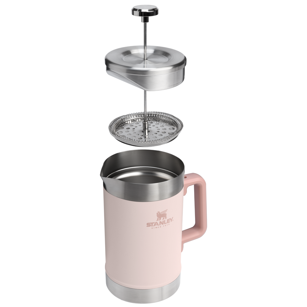 Stanley 1913 Classic Stay Hot French Press 48 OZ in Rose Quartz
