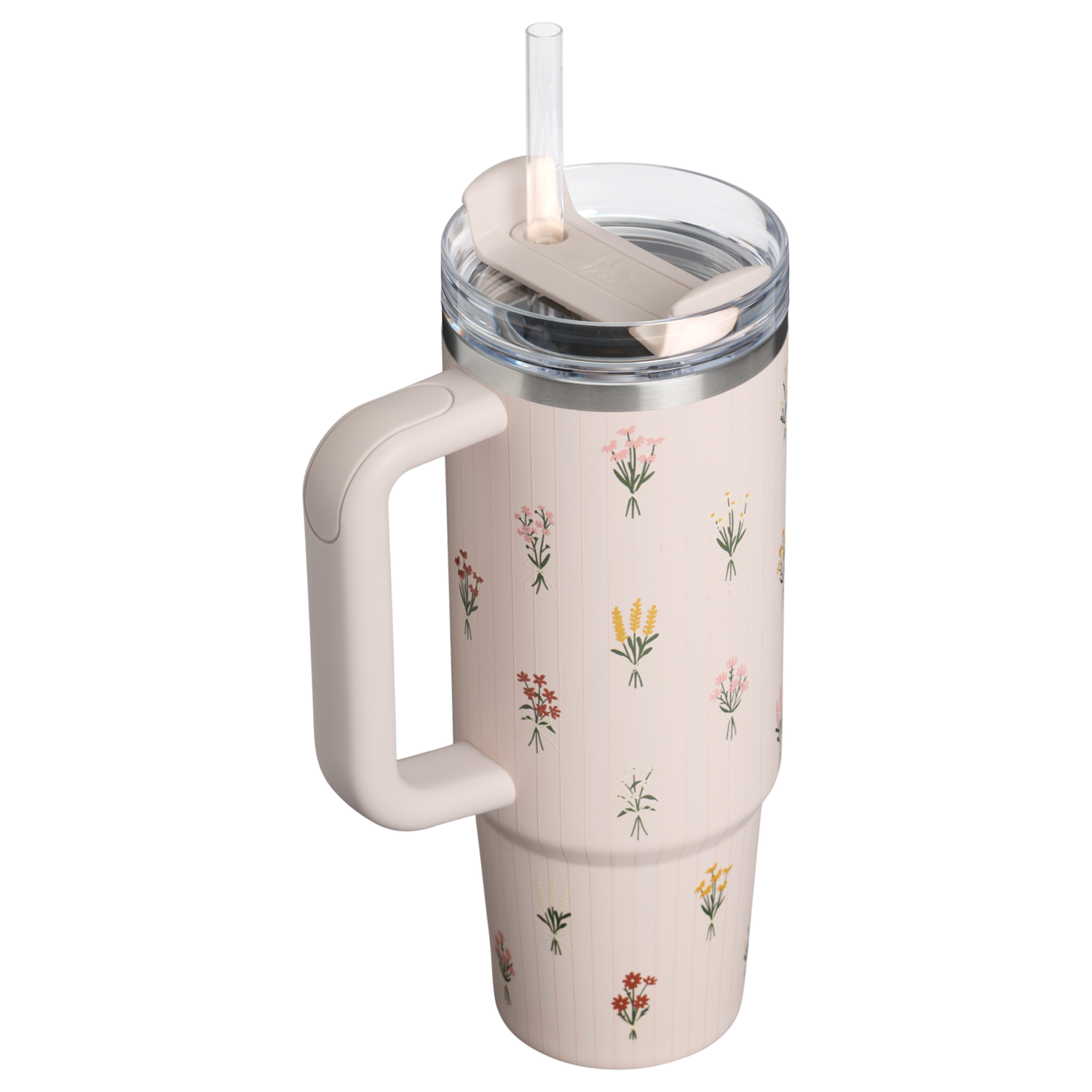 Stanley 1913 The Quencher H2.0 Flowstate™ Tumbler 30 OZ in Rose Quartz Bouquets | View 1