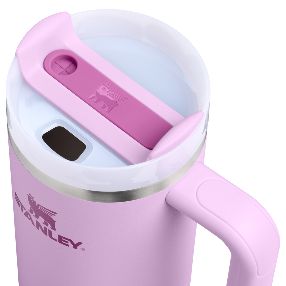 Stanley 1913 The Quencher H2.0 Flowstate™ Tumbler 30 OZ in Soft Orchid | Lid Detailed View