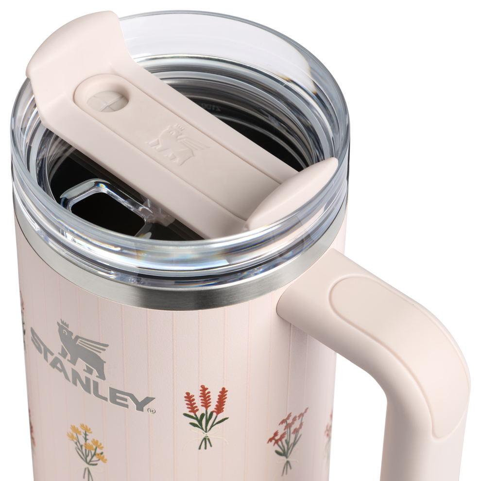 Stanley 1913 The Quencher H2.0 Flowstate™ Tumbler 40 OZ in Rose Quartz Bouquets