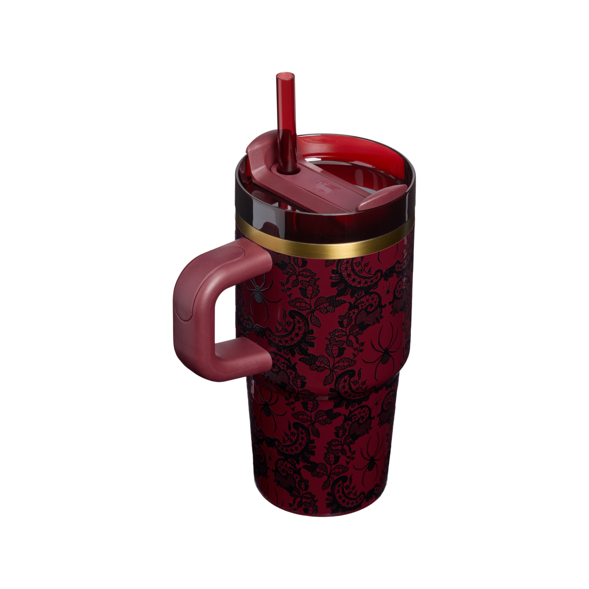 Stanley 1913 Halloween Quencher®  H2.0 Flowstate™ Tumbler | 20 OZ in Bordeaux Lace | Back View