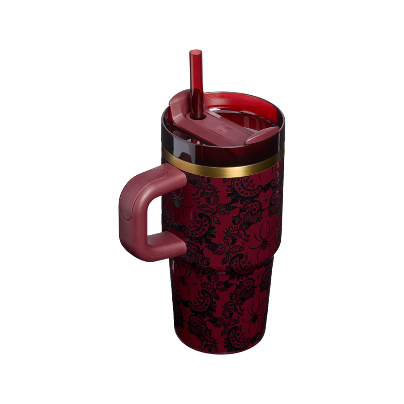 Stanley 1913 Halloween Quencher®  H2.0 Flowstate™ Tumbler | 20 OZ in Bordeaux Lace | Back View